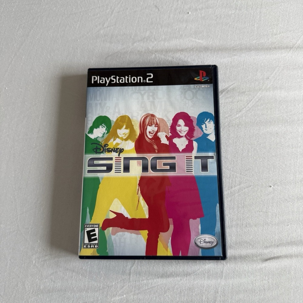 Disney Sing It Playstation PS2 2008 w/ Manual